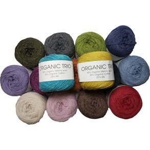 Organic Trio Hjertegarn - Garn med Merino garn