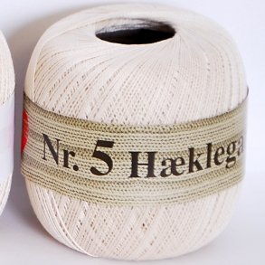 Hjerte nr 5 - merceriseret Hæklegarn Hjertegarn